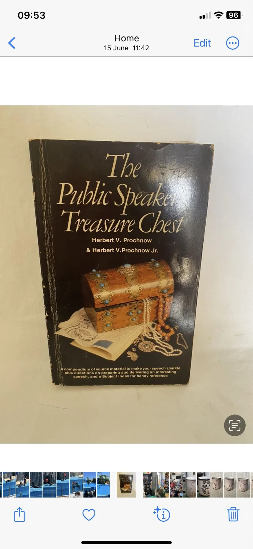 Treasure Chest: The Public Speaker's Companion by Herbert V. Prochnow & Herbert V. Prochnow Jr.