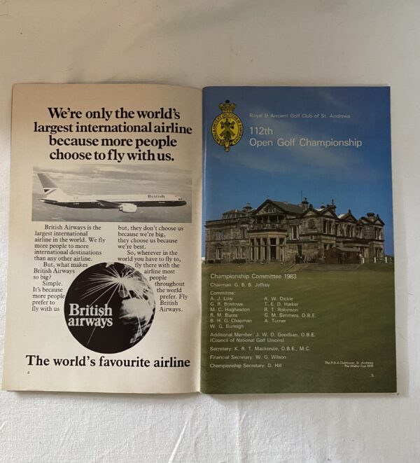 Open Golf Championship: Official Programme 1983 - Image 3