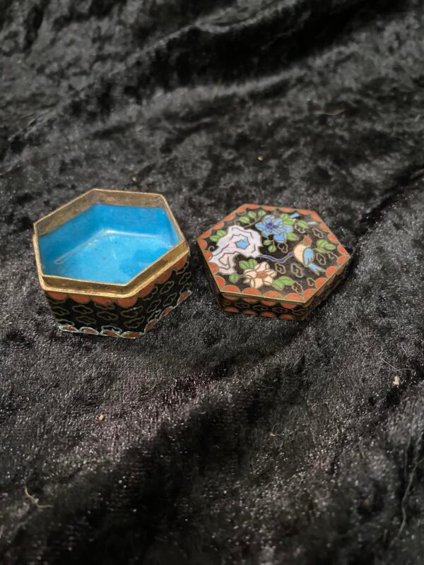 Enamelled Trinket Pot