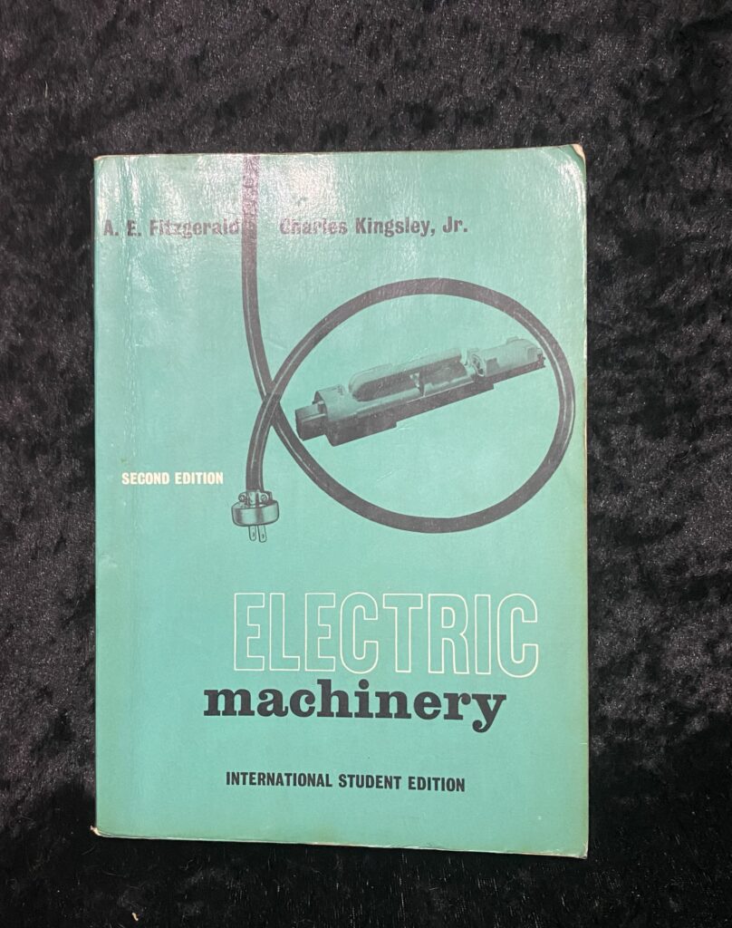 Electric Machinery - International Student Edition by A.E. Fiageralo Chactes Kingsley, Jr.