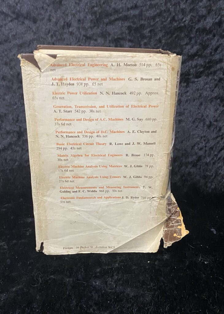 Advanced Electrical Technology by H.Cotton