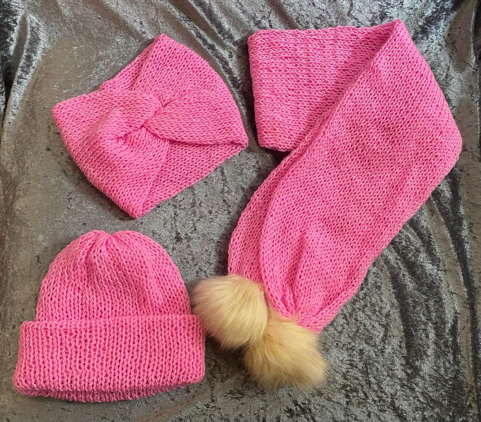 3 Piece Winter Hat / Scarf Set
