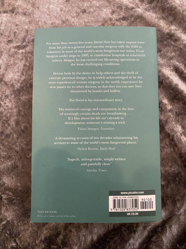 David Nott War Doctor: Surgery on the Front Line