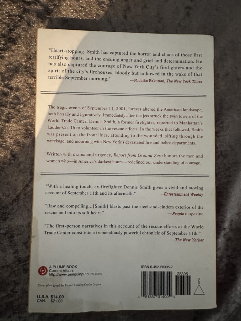 Report From Ground Zero by Dennis Smith